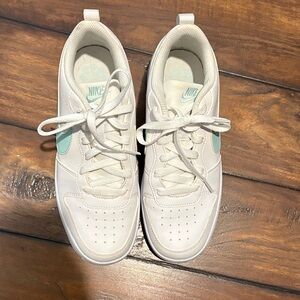 Nike White and Mint Blue Athletic Shoes